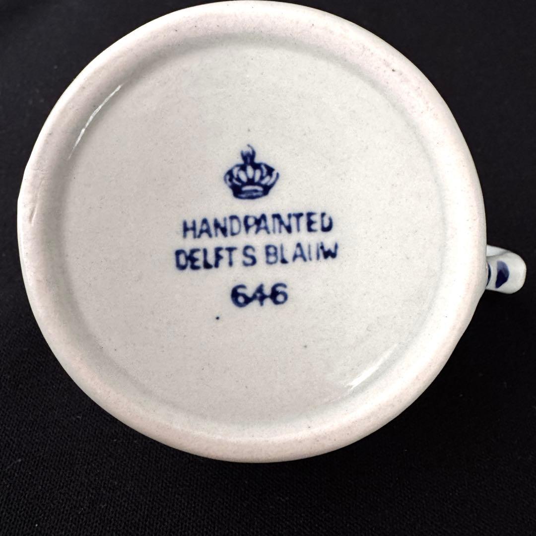 ヴィンテージ デルフトブルー チャンバースティック キャンドル