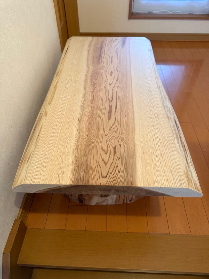 販売 中家具・インテリア - 天然杉高級節なし中杢目テーブル 一枚板