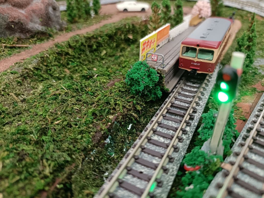 TOMIX 卓上ジオラマ レイアウト パワーユニット 電車 ストラクチャ 信号付