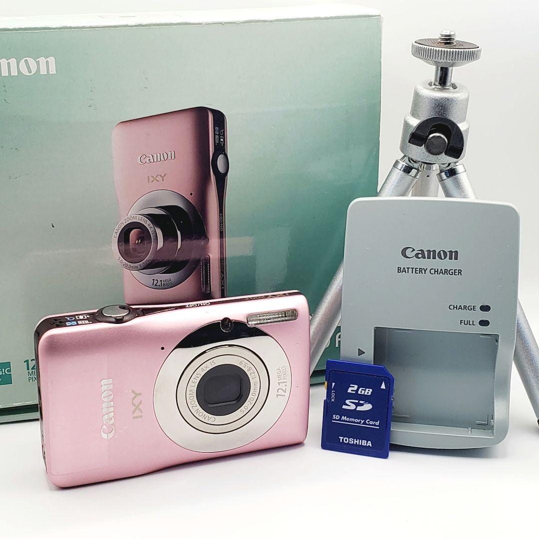 CANON デジカメ IXY 200F PC1469 ピンク コンデジ