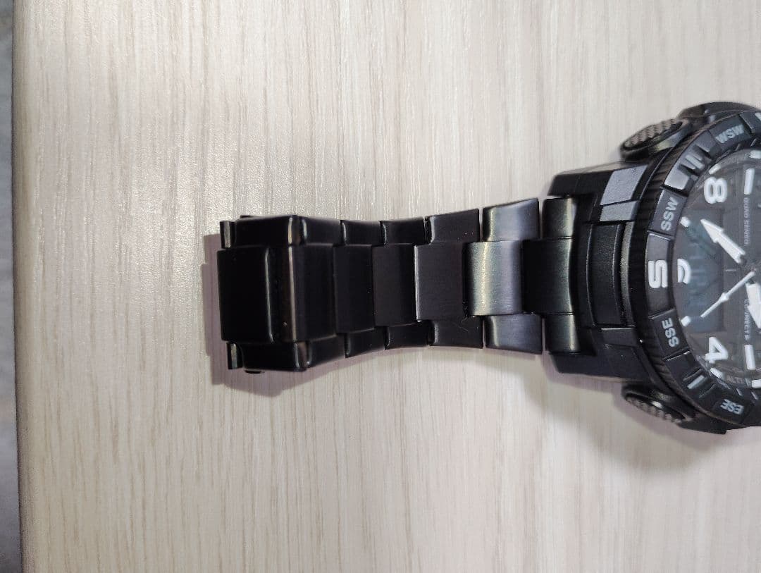 PRO TREK ブラック アナログ腕時計