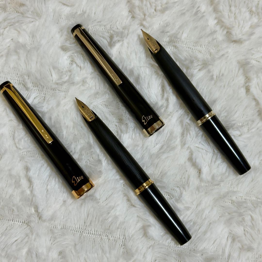 PILOT パイロット 万年筆 Elite 14K-585金 2本セット - メルカリ