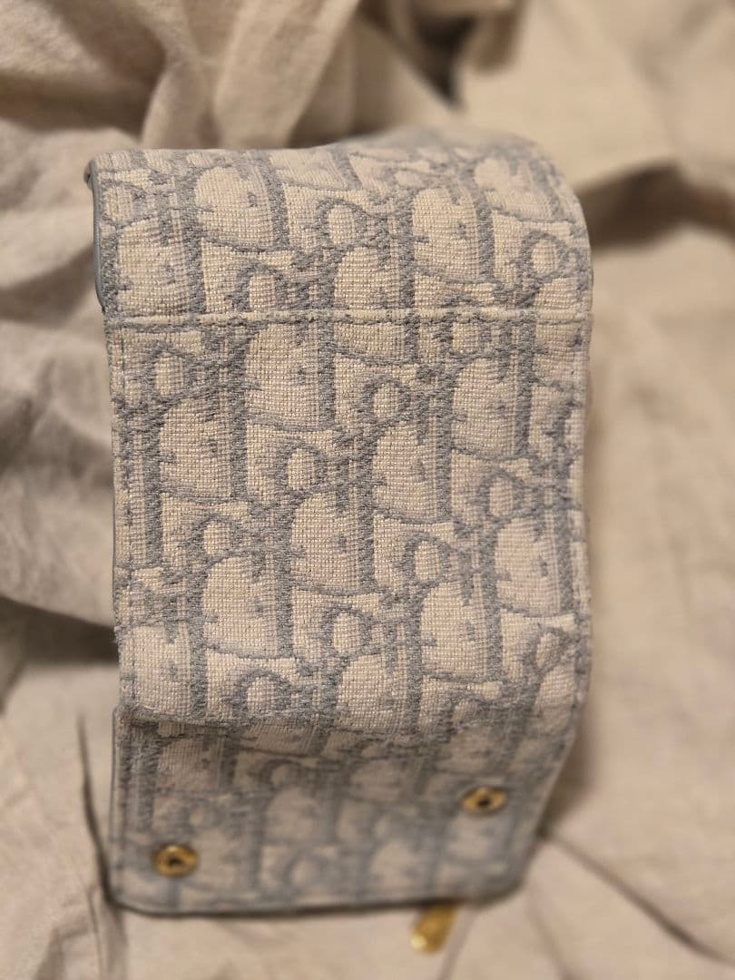 【美品】Dior Saddle Lotus ウォレット（グレー）