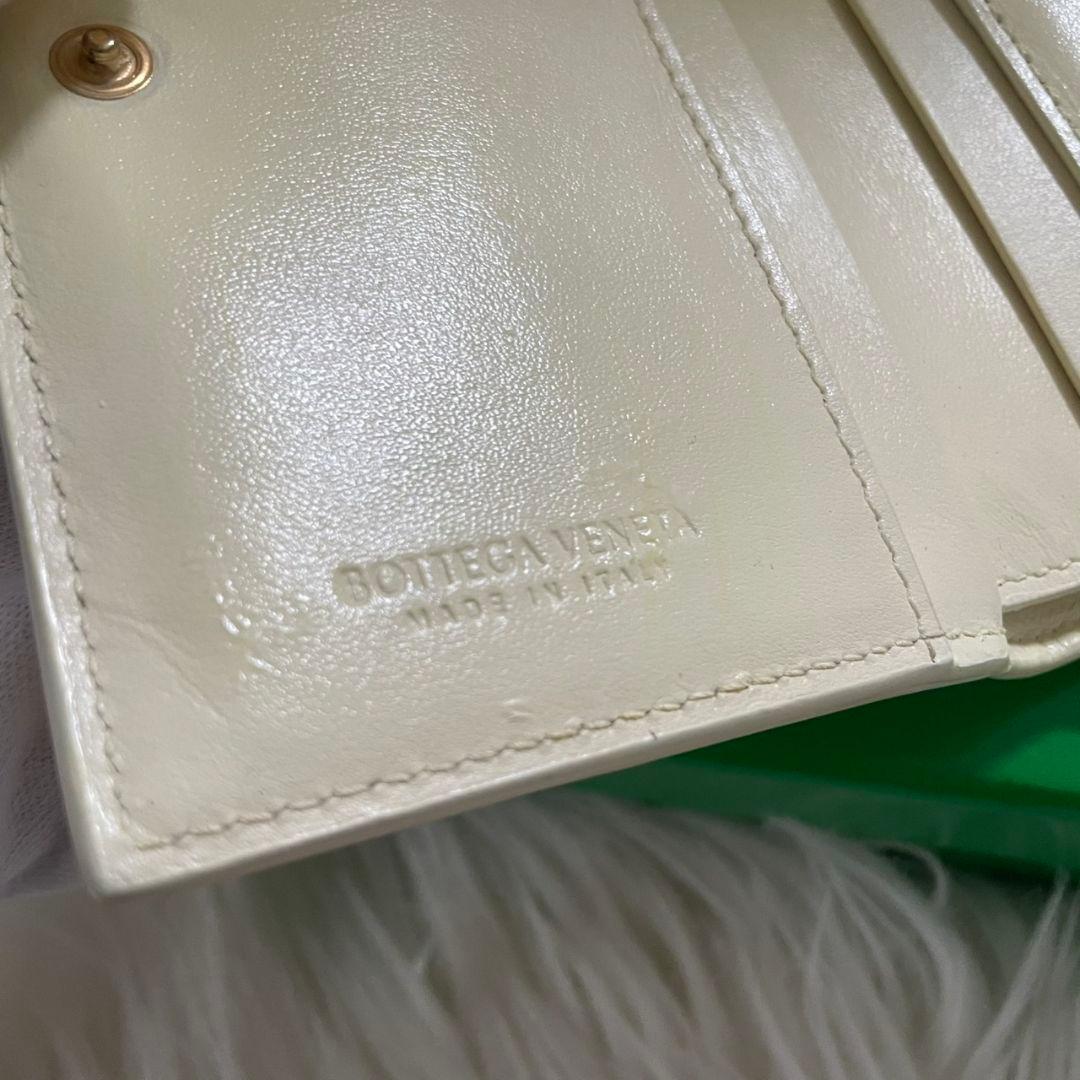 ボッテガヴェネタ カセット マキシ イントレチャート 二つ折り 財布 イエロー