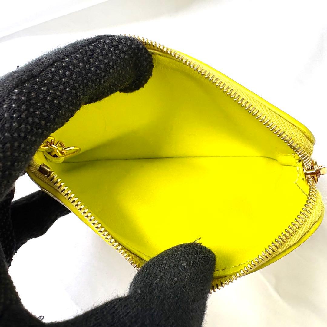 極美品✨セリーヌ キュイルトリオンフケース キーリング ライトグリーン