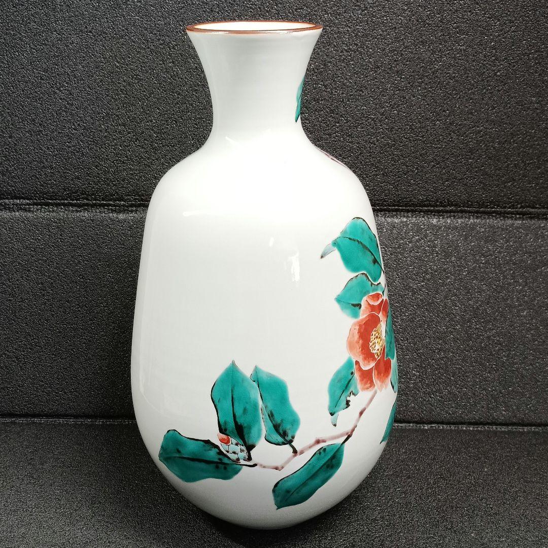 九谷焼 山田義明 在銘 花瓶