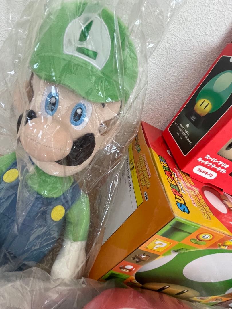 福袋スーパーマリオグッズ まとめ売り ぬいぐるみ キノピオ ルイージ