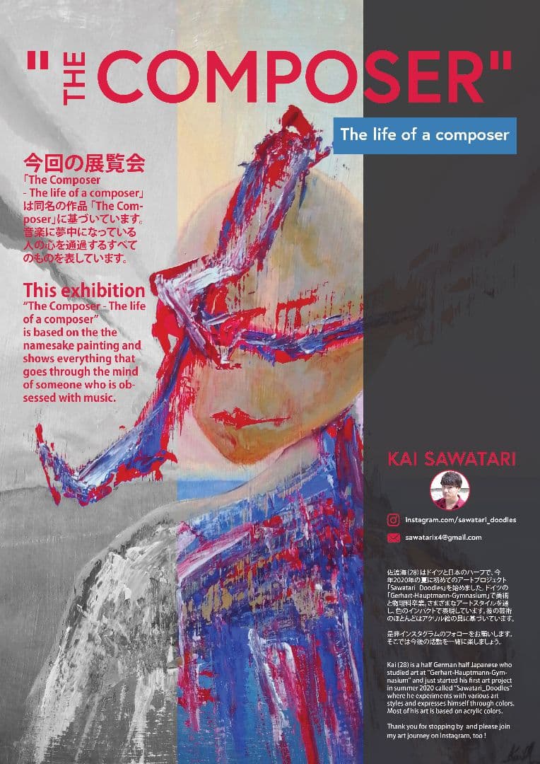 オリジナル自作絵 絵画 sawatari_doodles【Through】