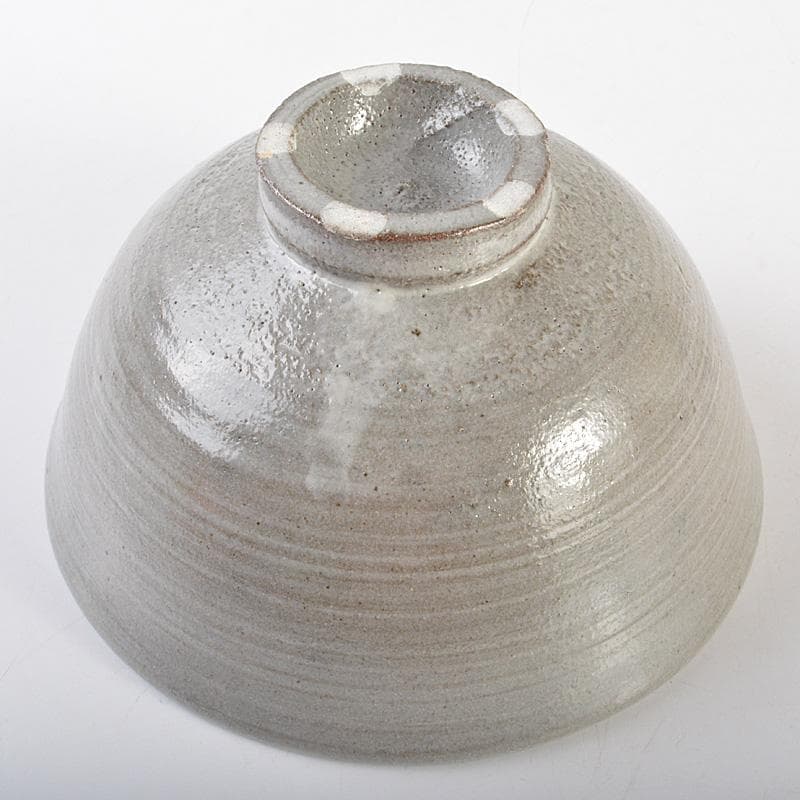 萬古焼 多気檗山作 淡々斎篆刻 刷毛目茶碗 銘彩雲 淡々斎極め箱 V