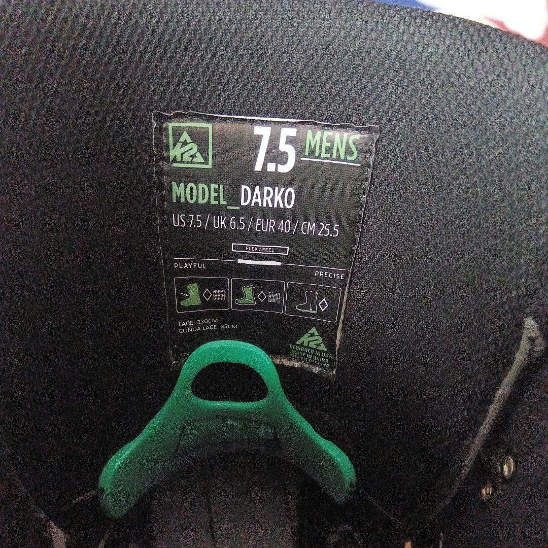 K2 DARKO スノーボードブーツ ブラック 25.5cm