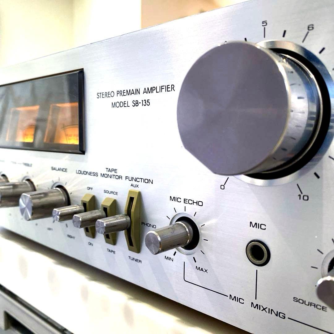 Aurex プリメインアンプ SB-135 動作品 オーレックス パワーメーター