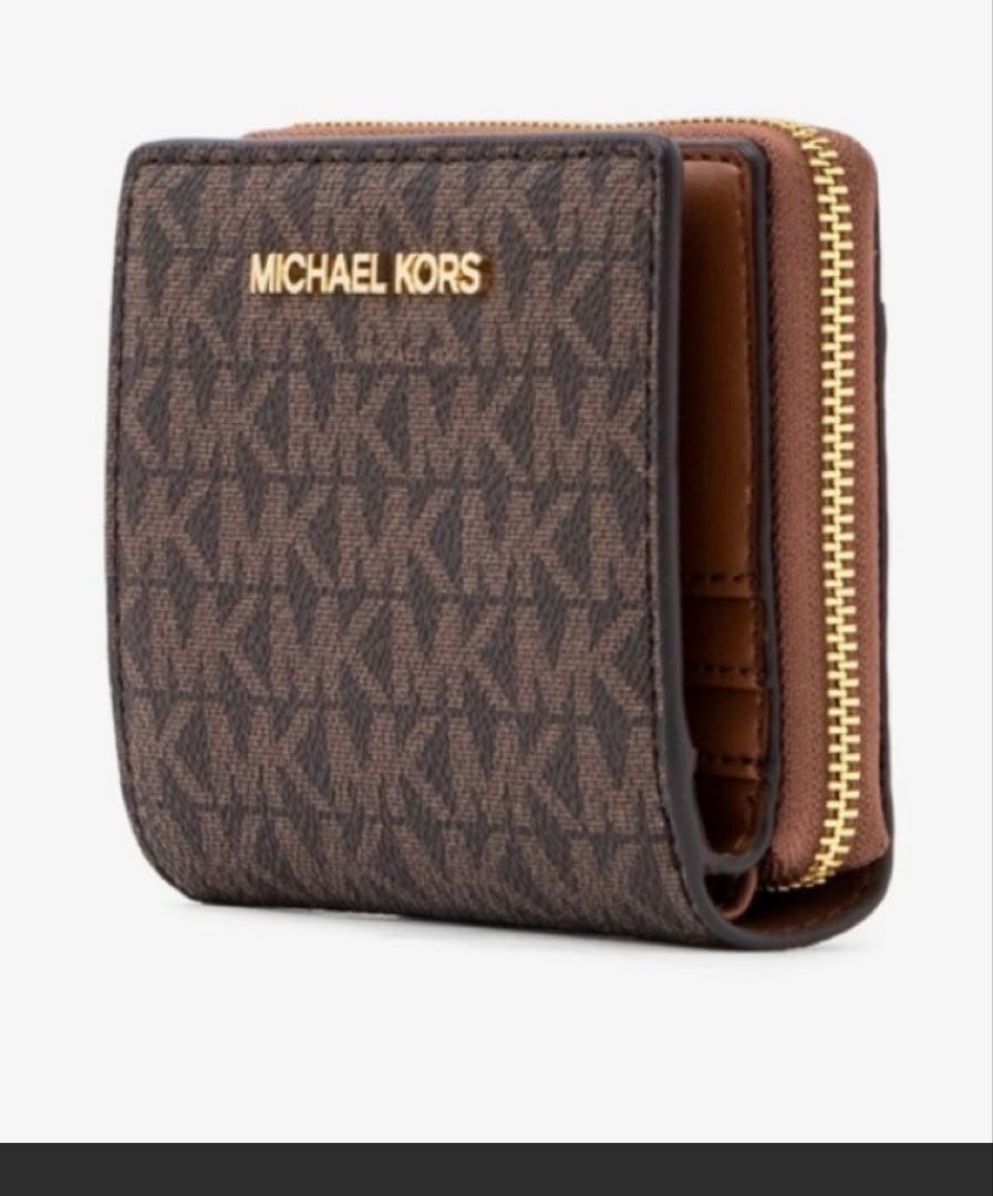 MICHEAL KORS マイケルコース 折り財布 ジップ チャーム ウォレット