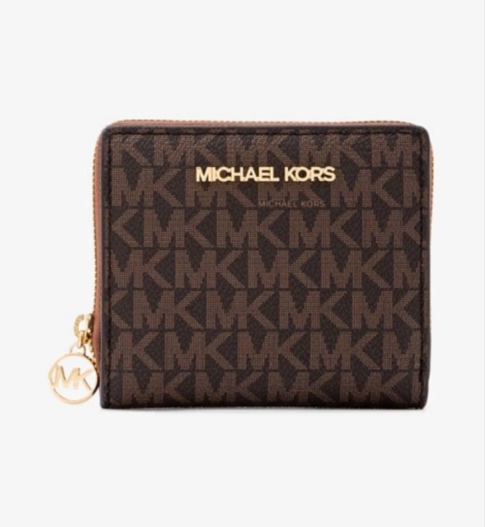 MICHEAL KORS マイケルコース 折り財布 ジップ チャーム ウォレット