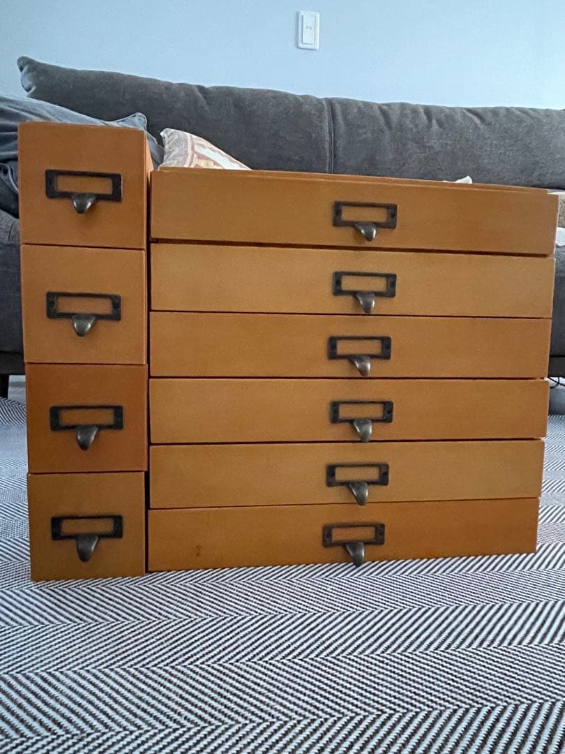 木製引き出し棚 重ねて並べるドロワーの会 木製引き出し棚 重ねて