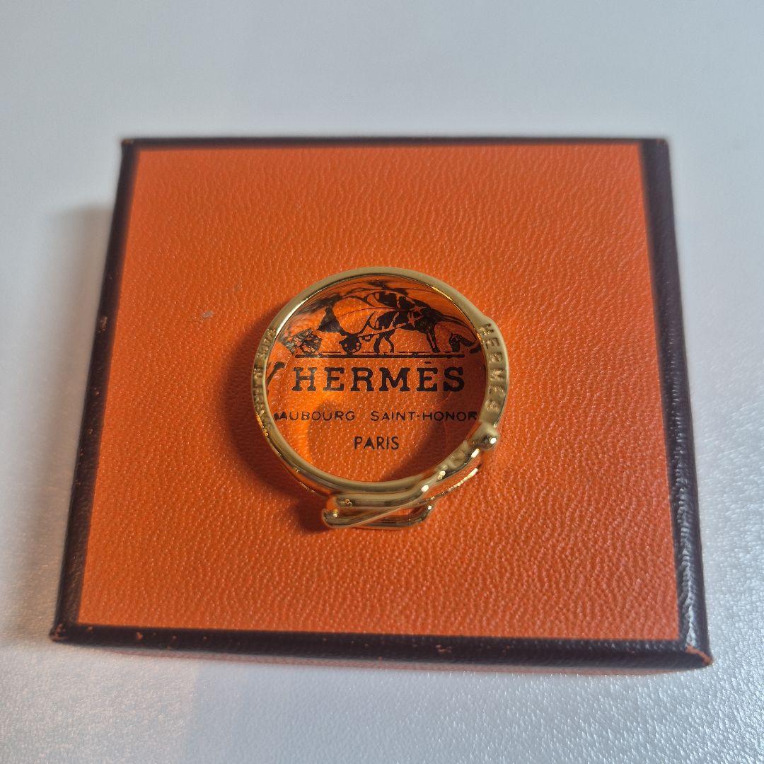 HERMES エルメス スカーフリング サンチュール 箱つき