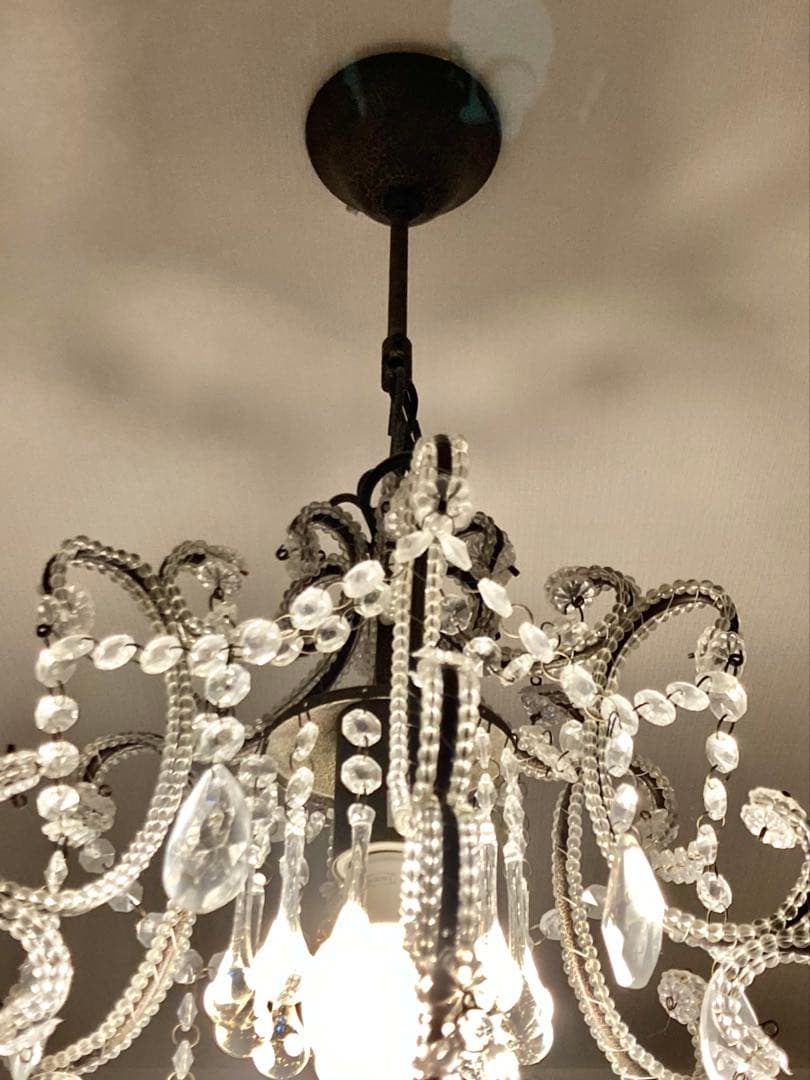 専用】サラグレース シャンデリア 1灯Juliaシャビーグレー LED ライト