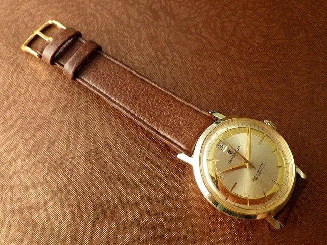 貴重【1950年代頃】Sovereign スイス製 手巻き ヴィンテージ 腕時計