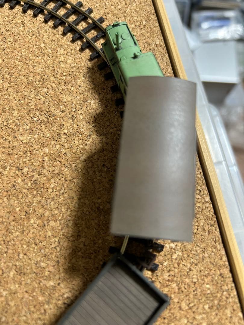 メーカー不明 ディーゼル機関車+貨車2両セット