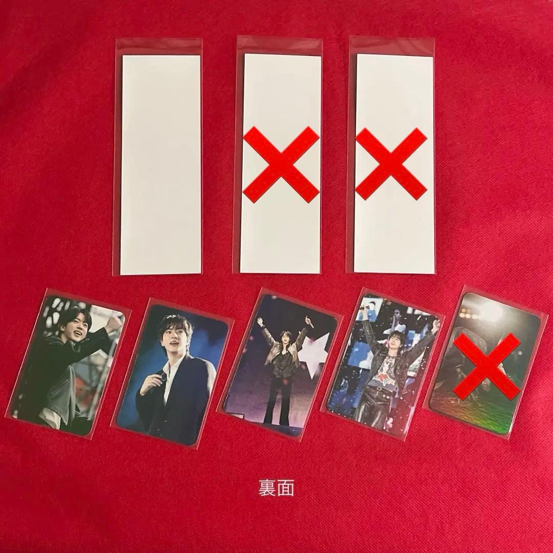 BTS ロングステッカー・ホログラム両面フォトカード♡Jin