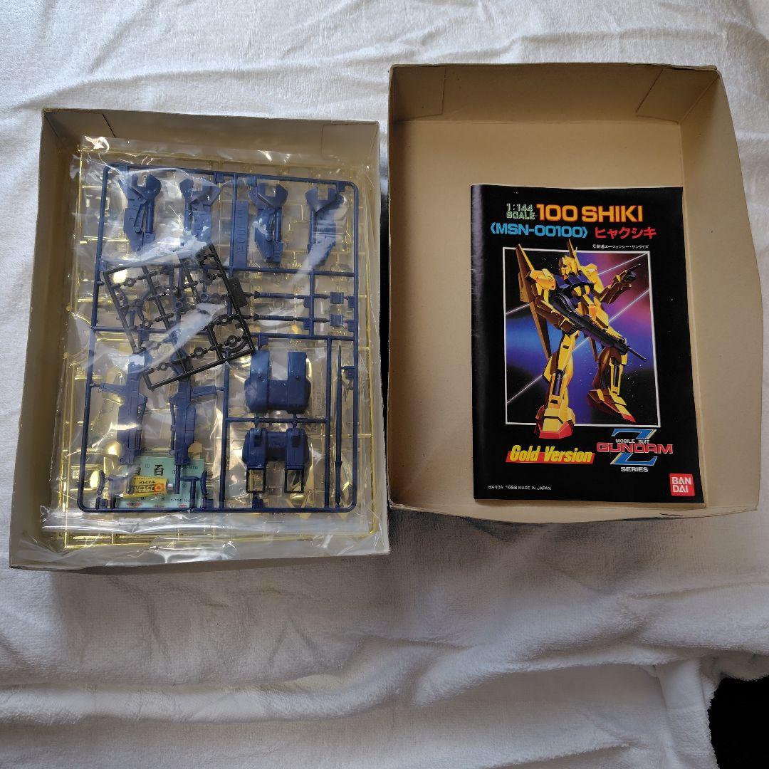 1/144 MSN-00100 百式 ゴールドバージョン プラモデル 接着剤使用 限定