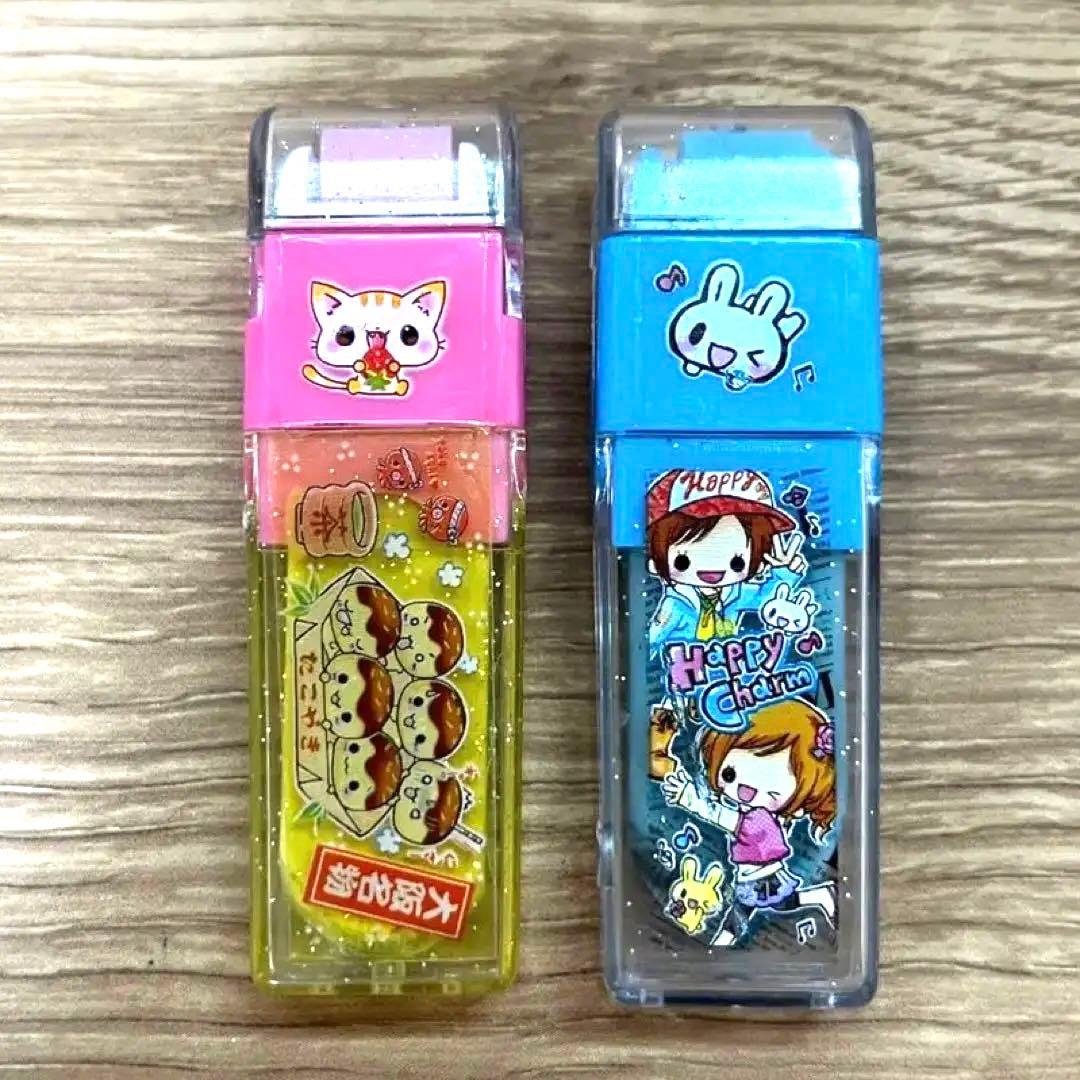 平成レトロ ローラー消しゴム 消しカス取り お掃除 たこ焼き 女の子 2