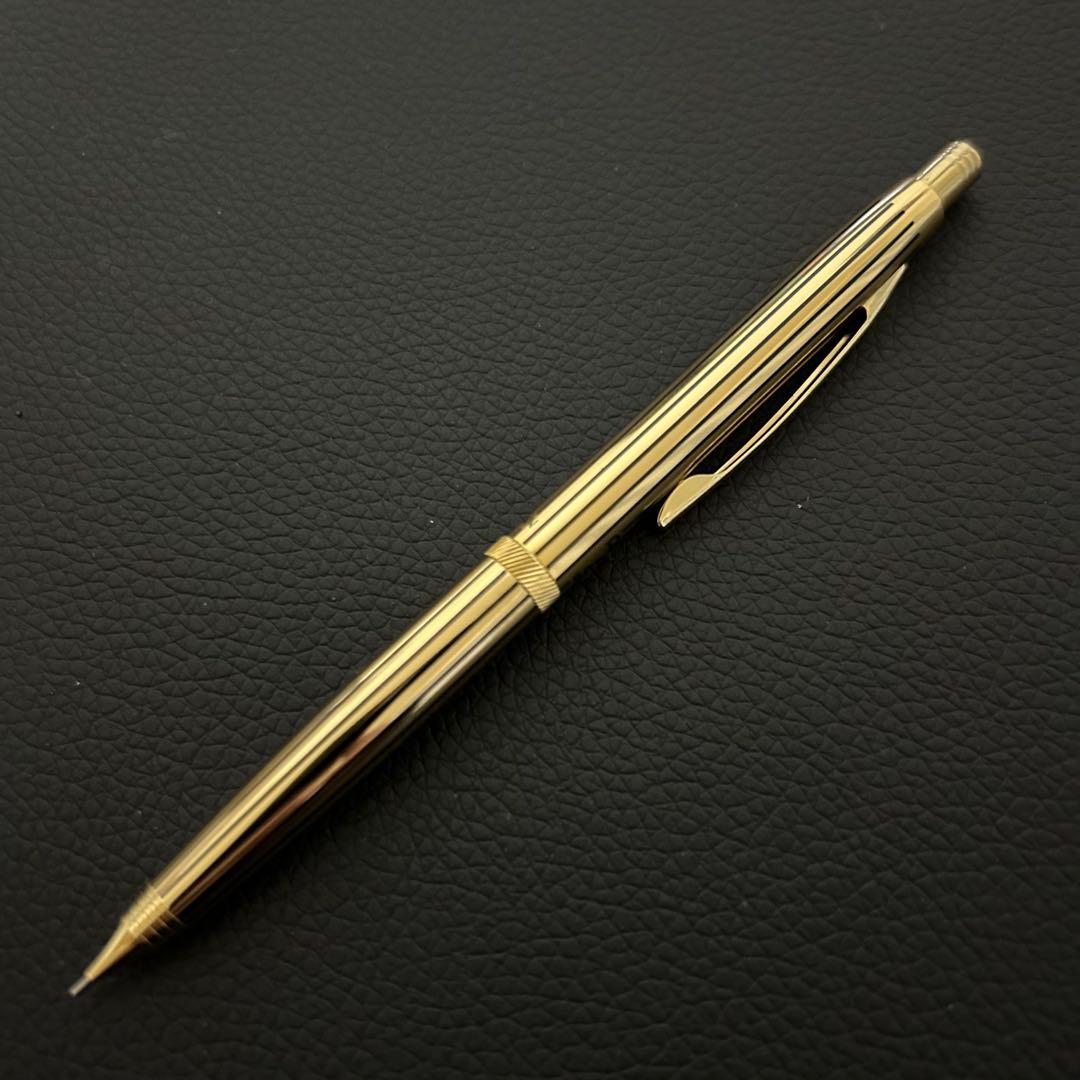 ぺんてる5 シャーペン ストライプ ゴールド 格子柄 廃盤 - メルカリ