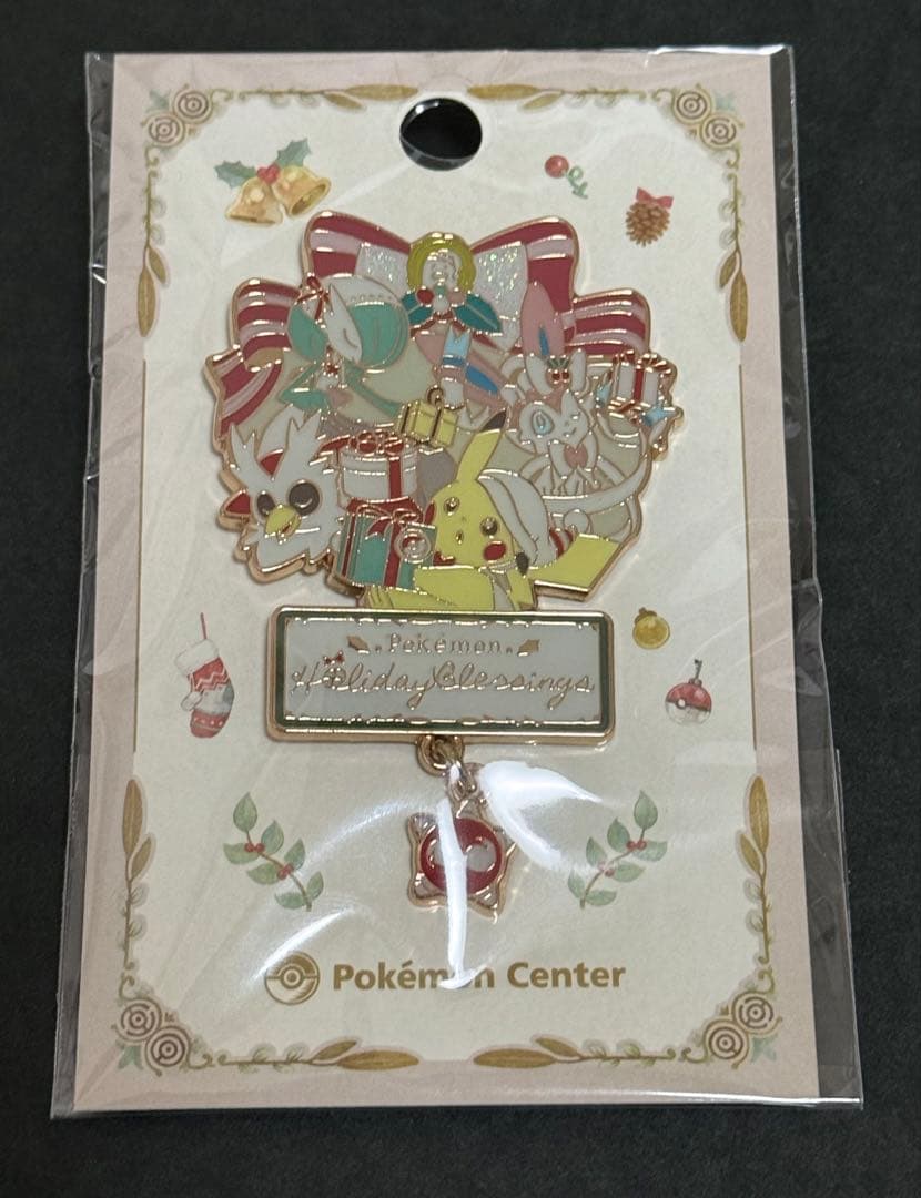 ポケモンセンター クリスマス ロゴピンズ ピンバッジ ピカチュウ