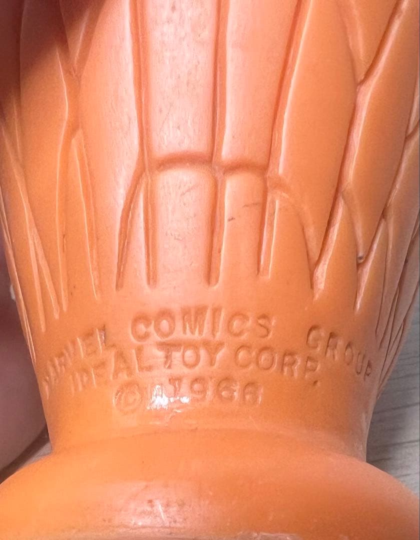 1966年 スパイダーマン ハンドパペット マスク型フィギア