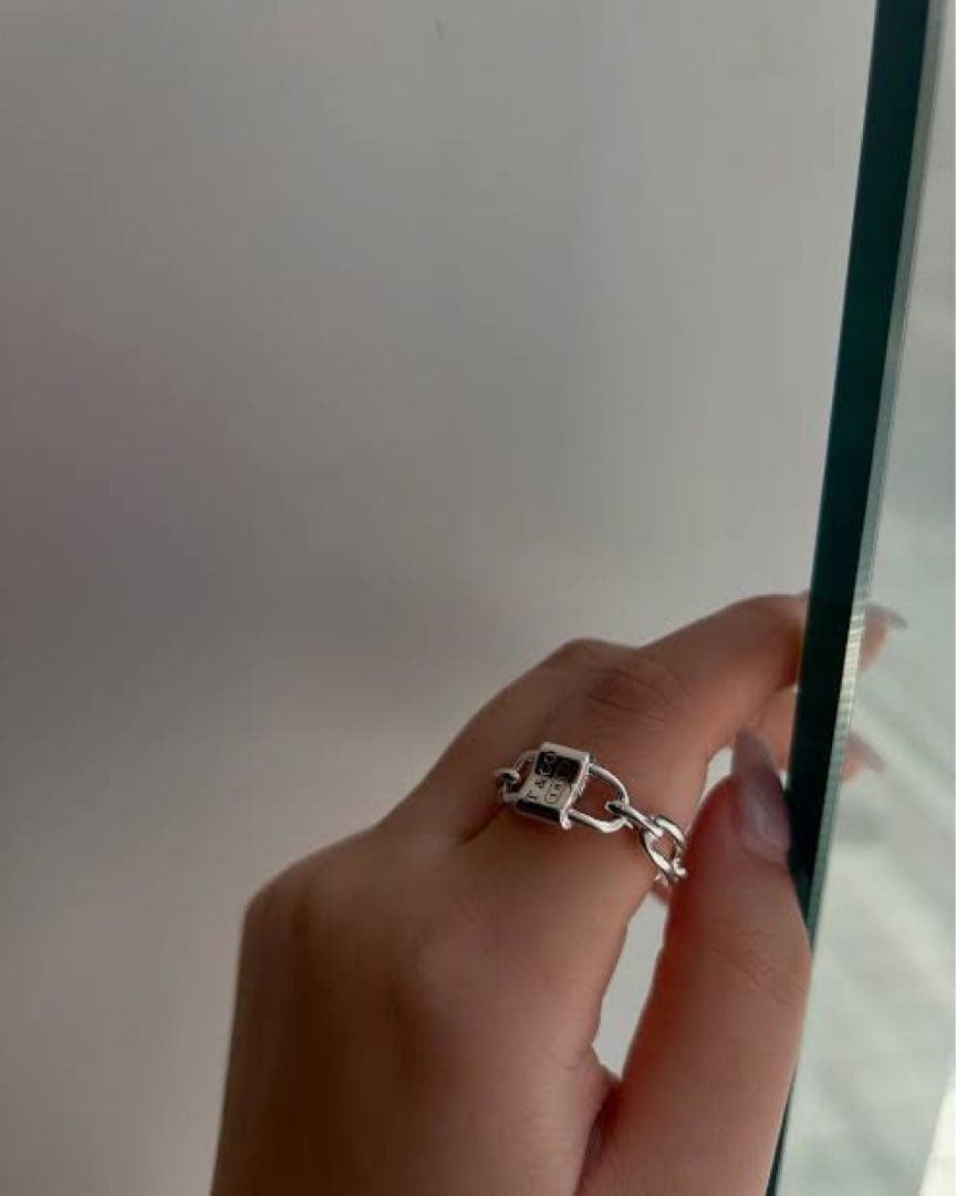 美品 Tiffany & Co. 1837 スモールダブルロック リング 9号