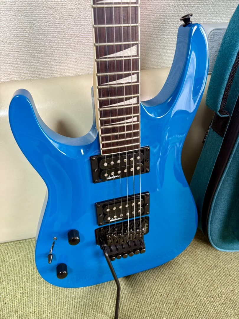 Jackson レフティ 左用 エレキギター 青 ギターケース付き ジャクソン