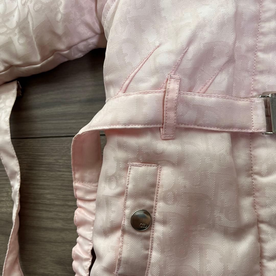 ベビーディオールのダウンコート　3way ピンク　フード取り外し可