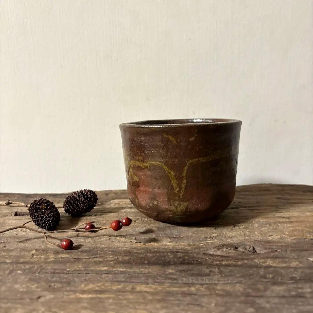 雰囲気のある古い九州民窯　古高取　火入れ　古道具　古唐津　花入検:白洲正子　李朝 雰囲気のある古い九州民窯 古高取 火入れ 古道具 古唐津 花入検: