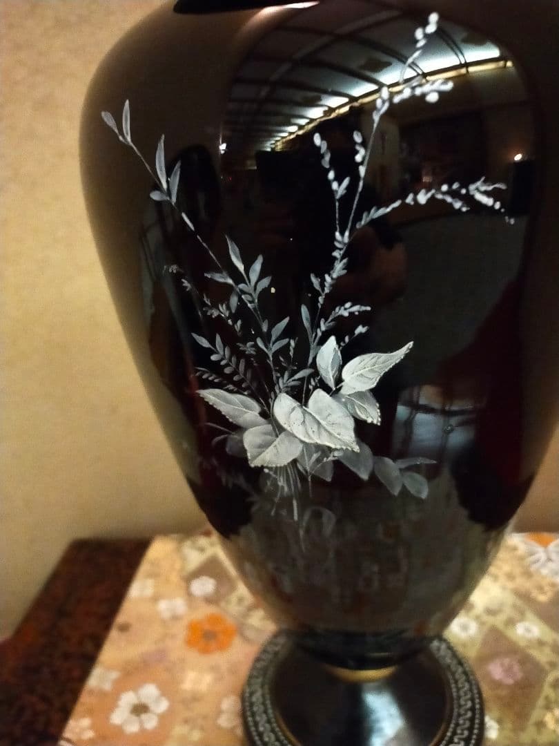 パテシュールパテミントンスタイルアンティークベース壺花瓶