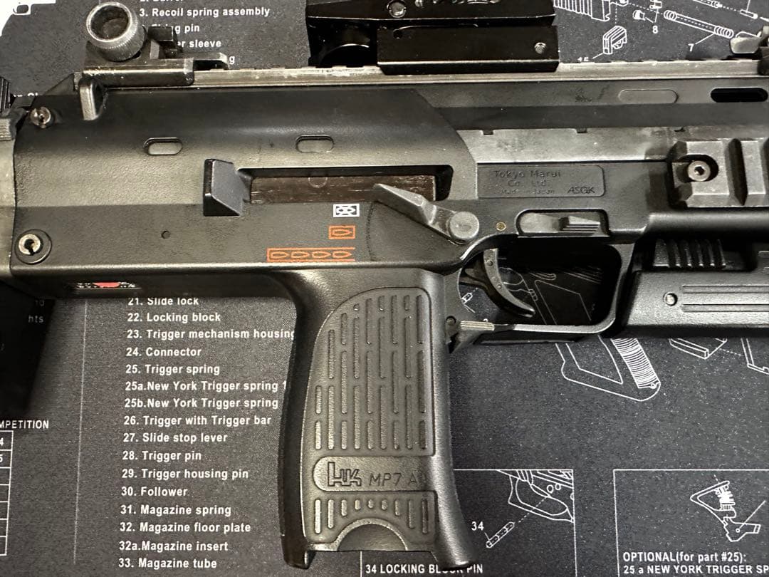 東京マルイ MP7A1 ガスブロ ドットサイト付き