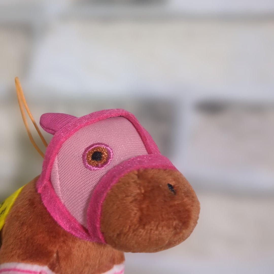 【未使用・タグ付き】ハルウララ ぬいぐるみ ストラップ付き