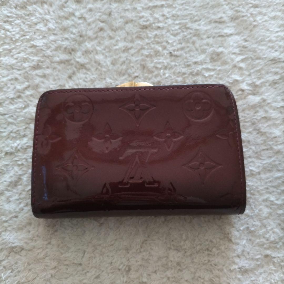 Louis Vuitton ヴェルニ ワインレッド がま口