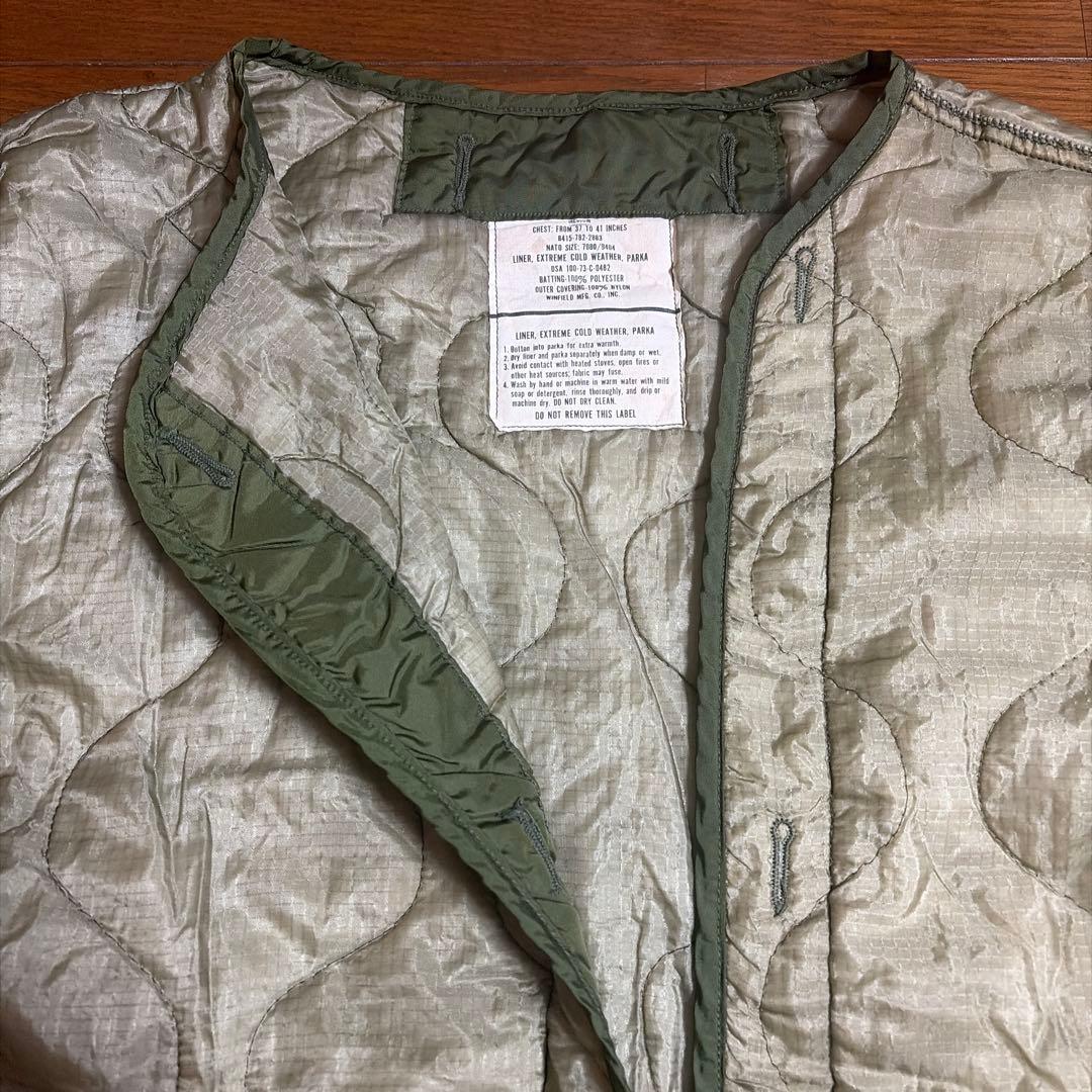 実物】米軍M-65 モッズコート用ライナーUSED 極寒用パーカライナー