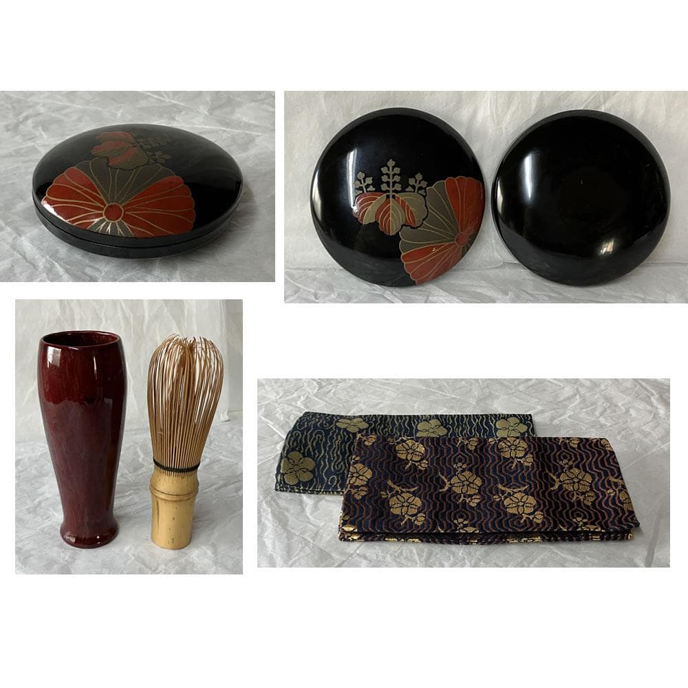 e3150 御所籠 在銘 野点 御所篭 竹籠 茶籠 茶箱 色紙点