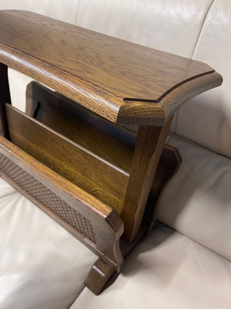 木製二段マガジンラック