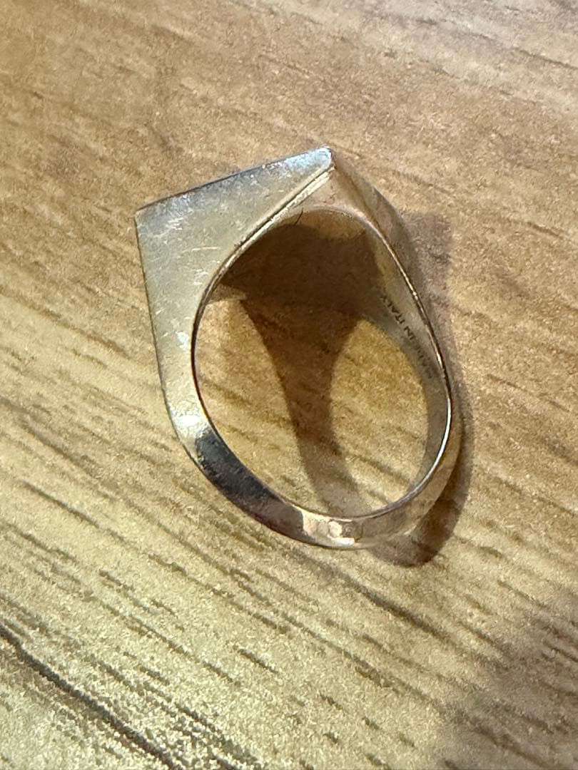 CELINE セリーヌ スクエア シルバーリング メンズ 58/18号