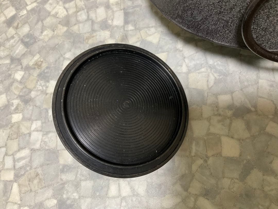 伝統工芸工芸美術茶道具＊菊池政光銘在銘 ＊獸双耳釜