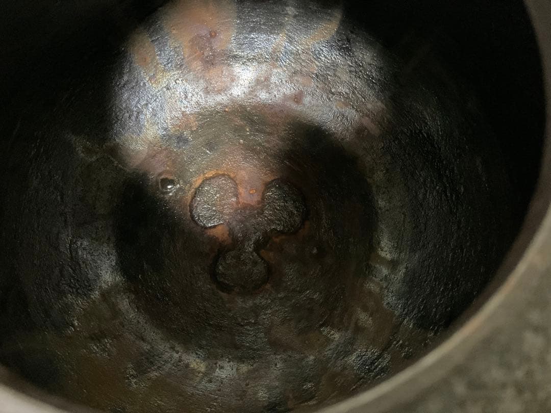 伝統工芸工芸美術茶道具＊菊池政光銘在銘 ＊獸双耳釜環あり＊茶道古物