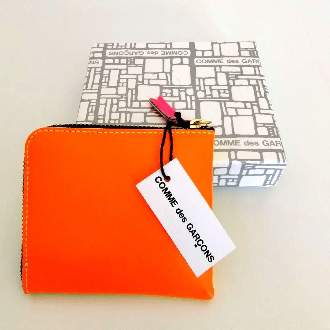 ✨未使用品✨ COMME des GARÇONS ケースL字ファスナー黄橙