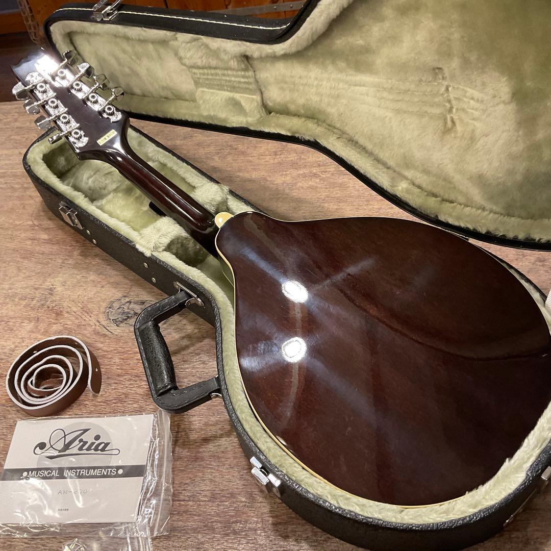 極美品！Aria アリア AM200 フラット マンドリン ハードケース付き