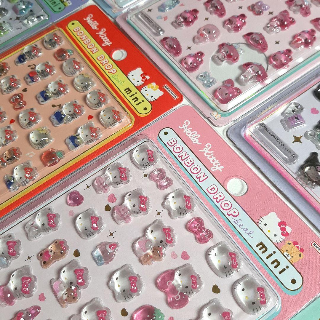 サンリオキャラクターズ ボンボンドロップシール mini 7枚セット