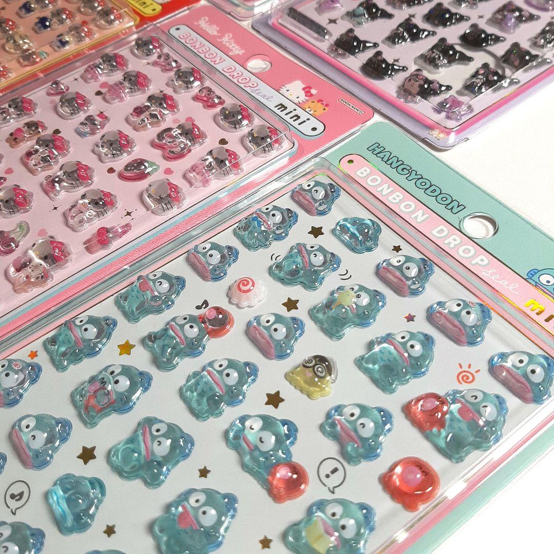 サンリオキャラクターズ ボンボンドロップシール mini 7枚セット