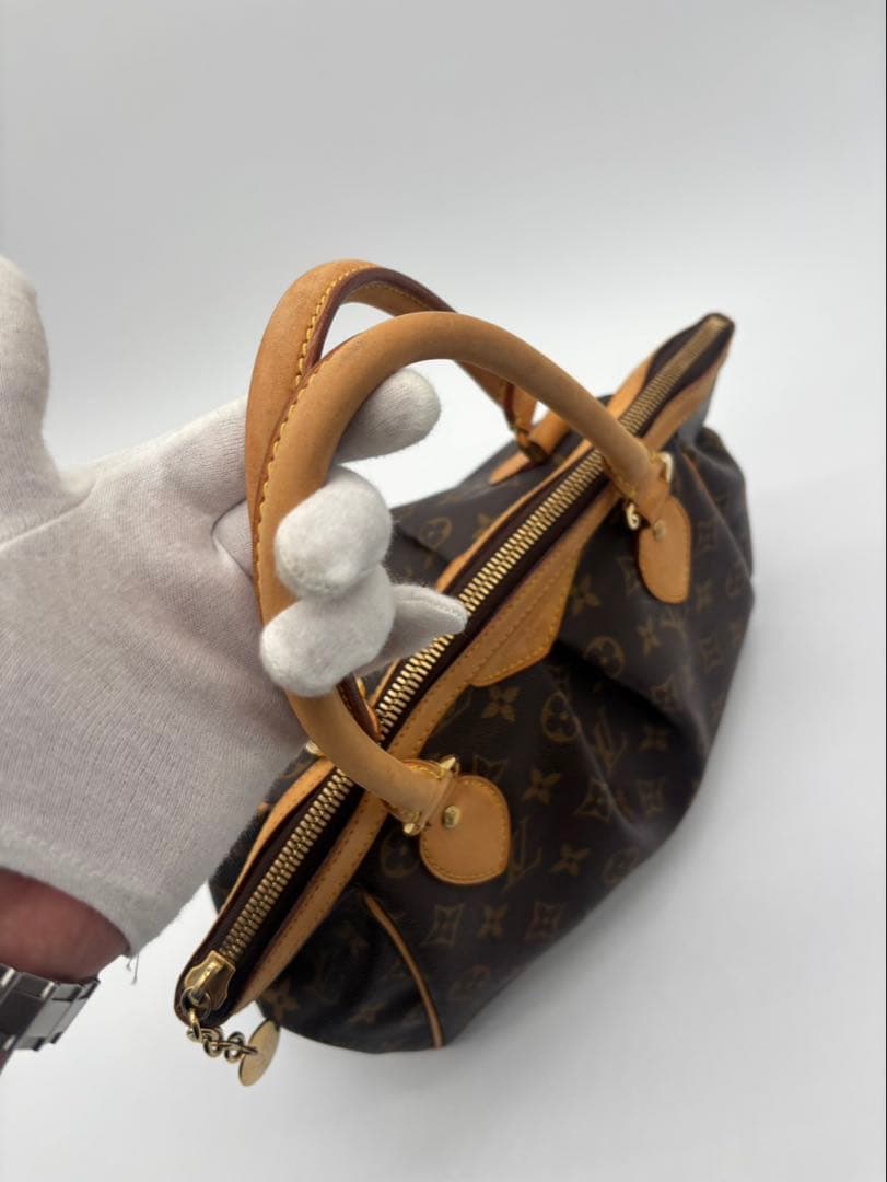 鑑定済 ルイヴィトン Louisvuitton ティヴォリPM バッグモノグラム