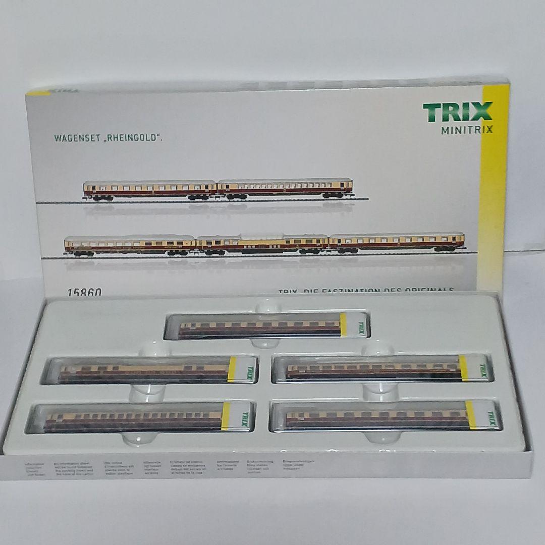 ミニトリックス Nゲージ 西ドイツ ラインゴルト 客車５両セット