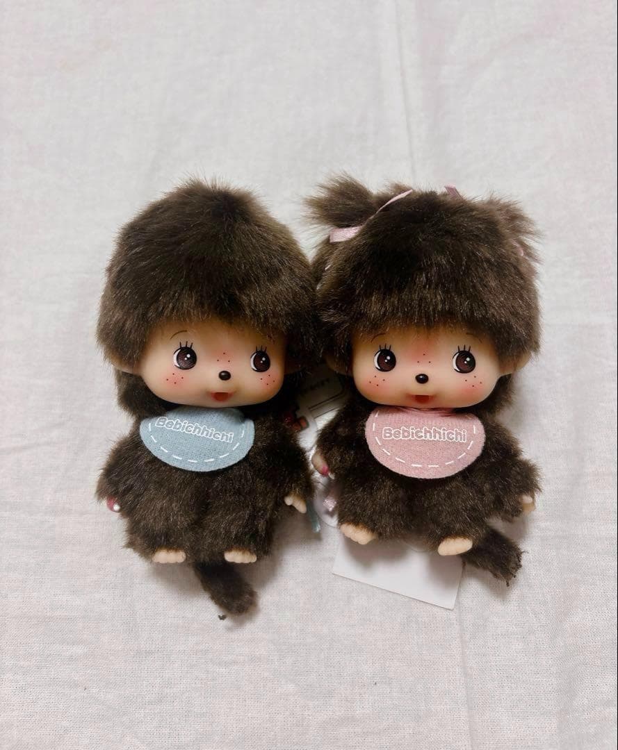 モンチッチ 顔でか ベビチッチ SS キーチェーン 男の子 女の子 2点