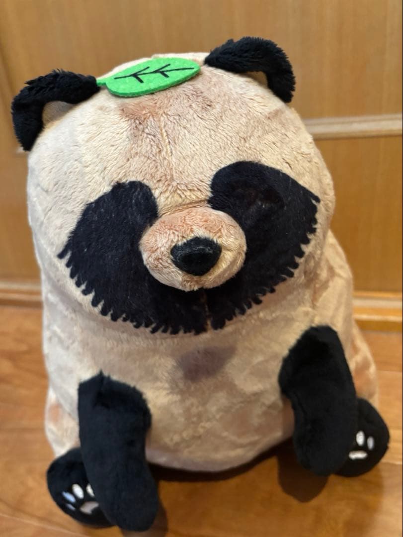 雨と君と　たぬき　犬　ぬいぐるみ